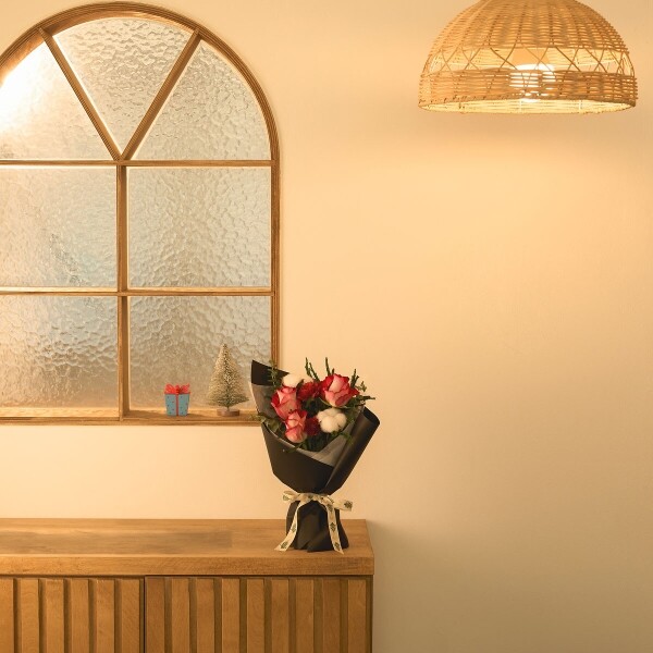 꽃집청년들,크리스마스 꽃다발+디엔타르 케이크