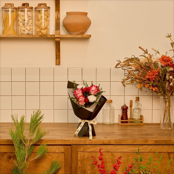 꽃집청년들,크리스마스 꽃다발+디엔타르 케이크