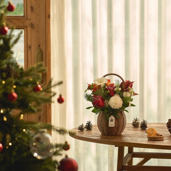꽃집청년들,크리스마스 꽃바구니+칼루위 초콜릿