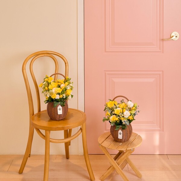 꽃집청년들,프리지아 시즌 꽃바구니