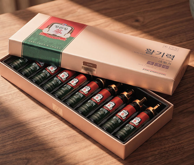 버건디 무드+정관장 활기력 선물세트