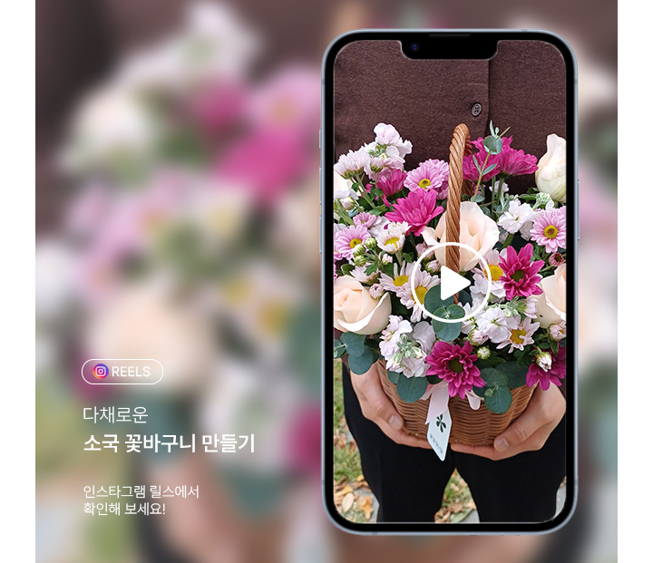 가을 겨울에 화사함을 안겨주는 '소국 꽃바구니' 만들기